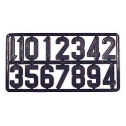 plaque de chiffres plastique nicotplast
