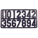 plaque de chiffres plastique nicotplast