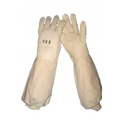 Gants cuir vache beige